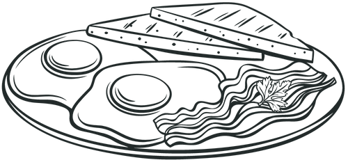 Illustration of eggs showing that the guest have the option to order eggs for breakfast.